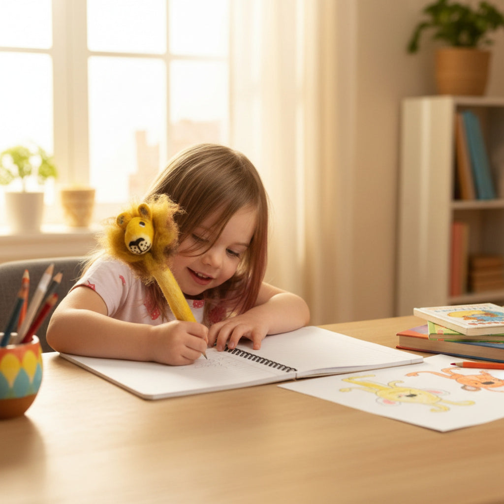 Felt Lion Pencil Topper