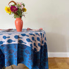 Block Print Tablecloth 56"W x 108"L