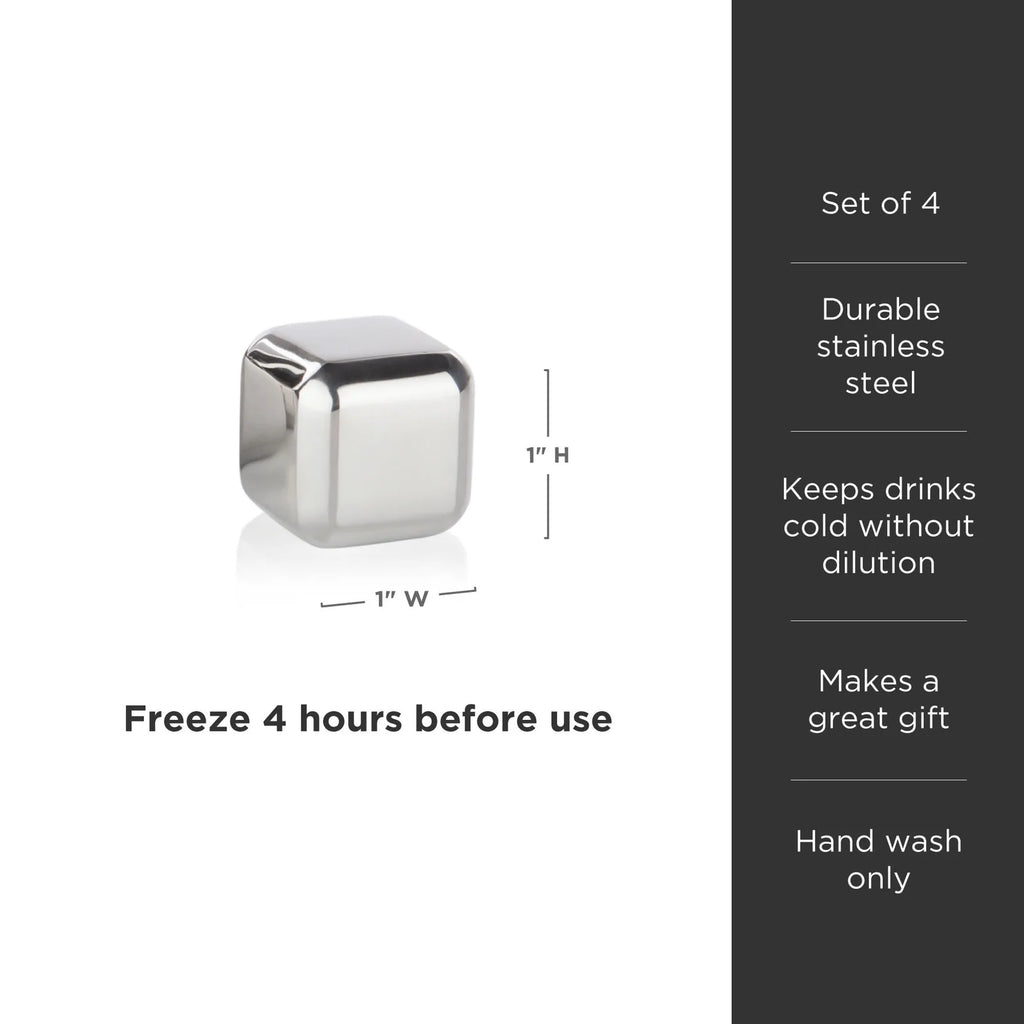 Stainless Steel Glacier Rocks S/4