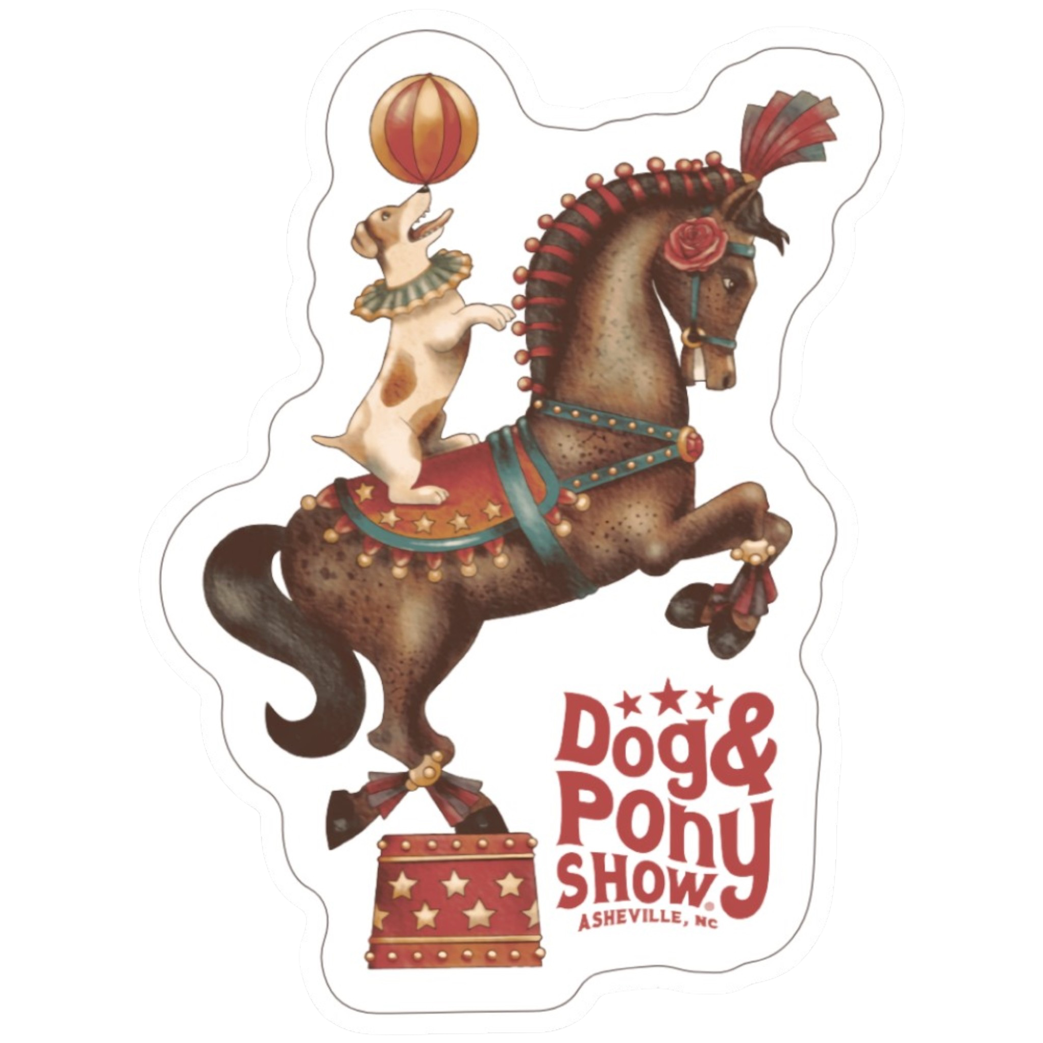 Dog & Pony Show Die-Cut Single Sticker