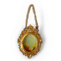 Gilded Vista: Miniature Framed Painting