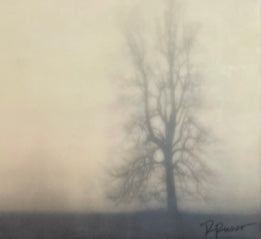"Solitary Tree" Encaustic Wax on Panel