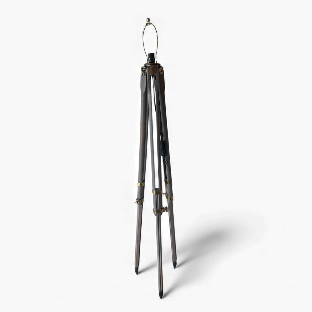 Antique Surveyor Tripod Stand Floor Lamp