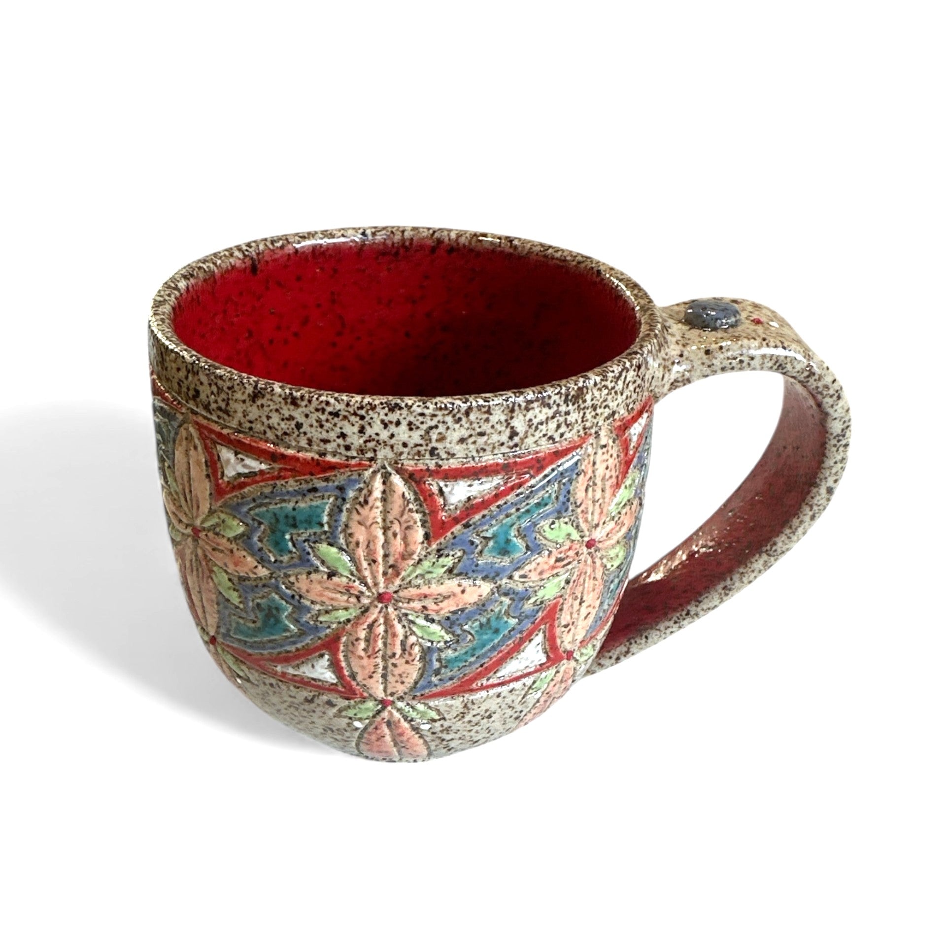 “Peach Blush” Stoneware Mug