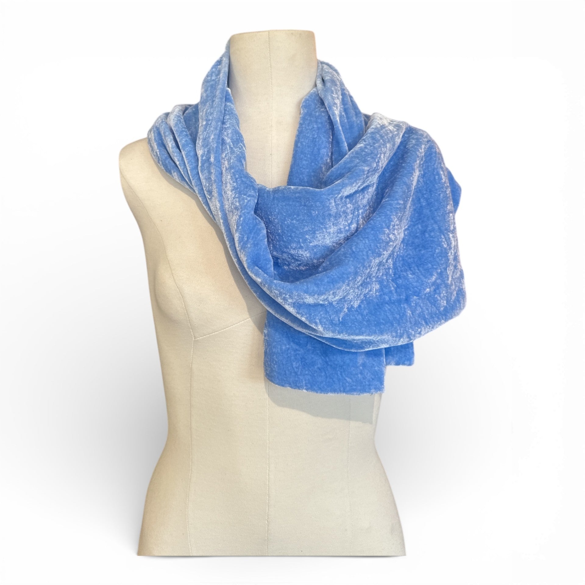 Hand-Dyed Silk & Rayon/Double-Sided | Blue Ridge Frost