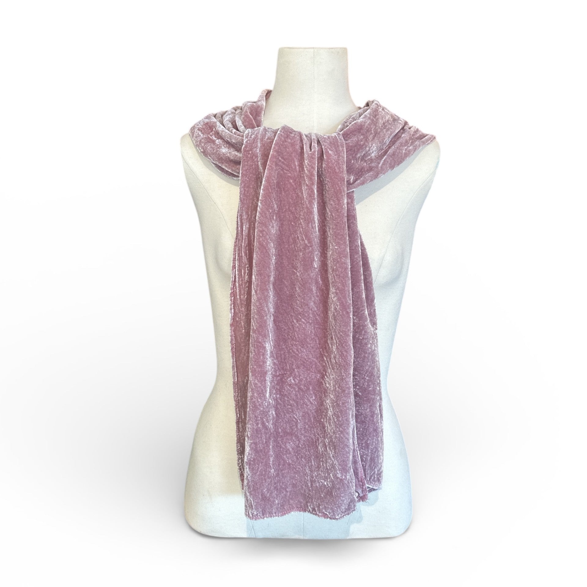 Hand-Dyed Silk & Rayon Scarf | Rose Quartz