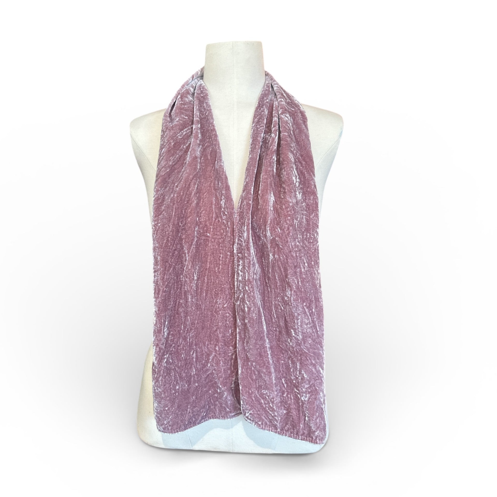 Hand-Dyed Silk & Rayon Scarf | Rose Quartz