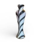 Ink & Alabaster Sculptural Glass Vessel/Vase