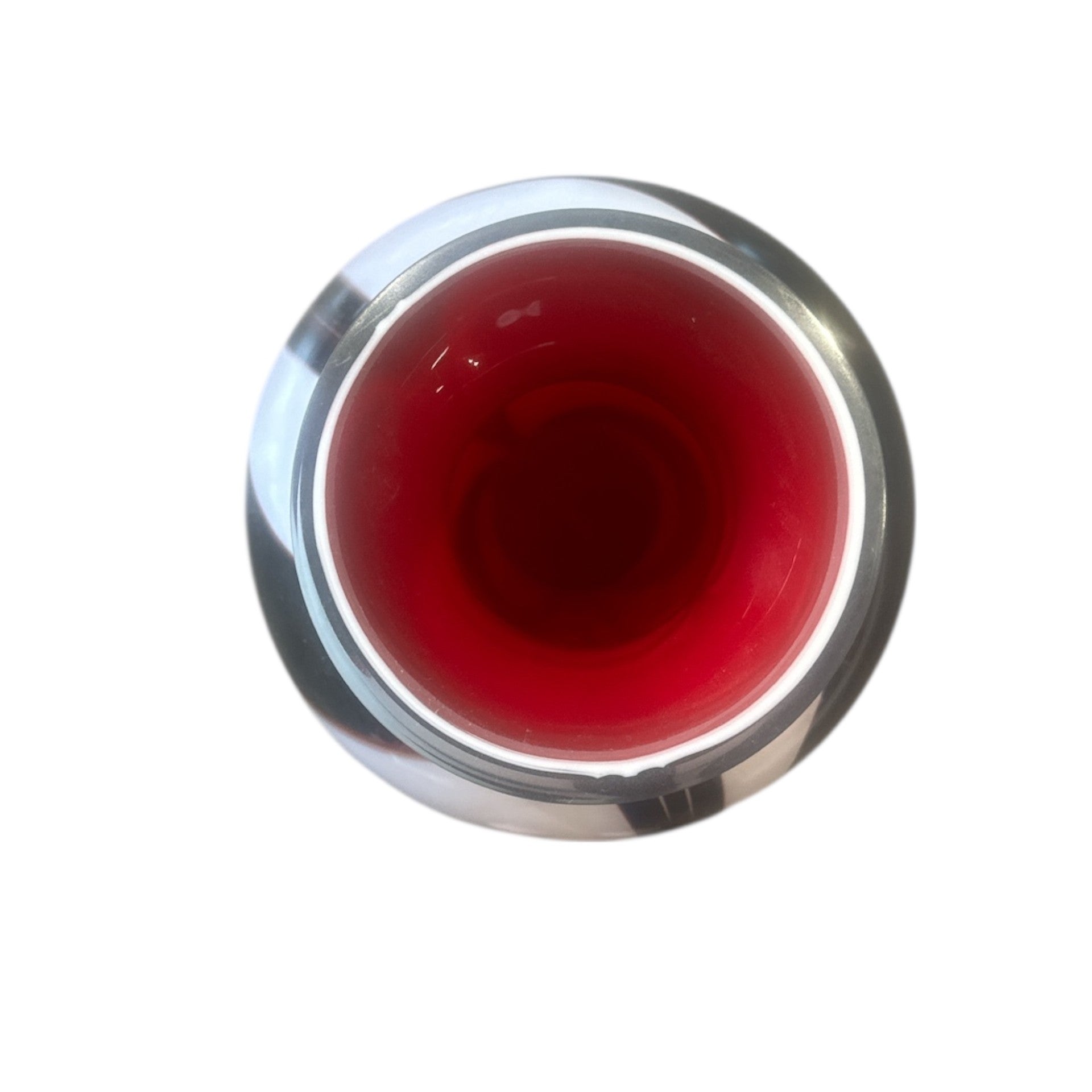 Ink & Alabaster Sculptural Glass Vessel/Vase