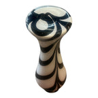 Ink & Alabaster Sculptural Glass Vessel/Vase
