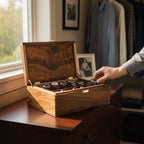 Gentleman's Handcrafted Valet Case & Watch Vault