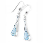 Lyra Glass Teardrop Earrings