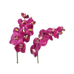 Faux Fuchsia Phalaenopsis Orchid Stem 30"