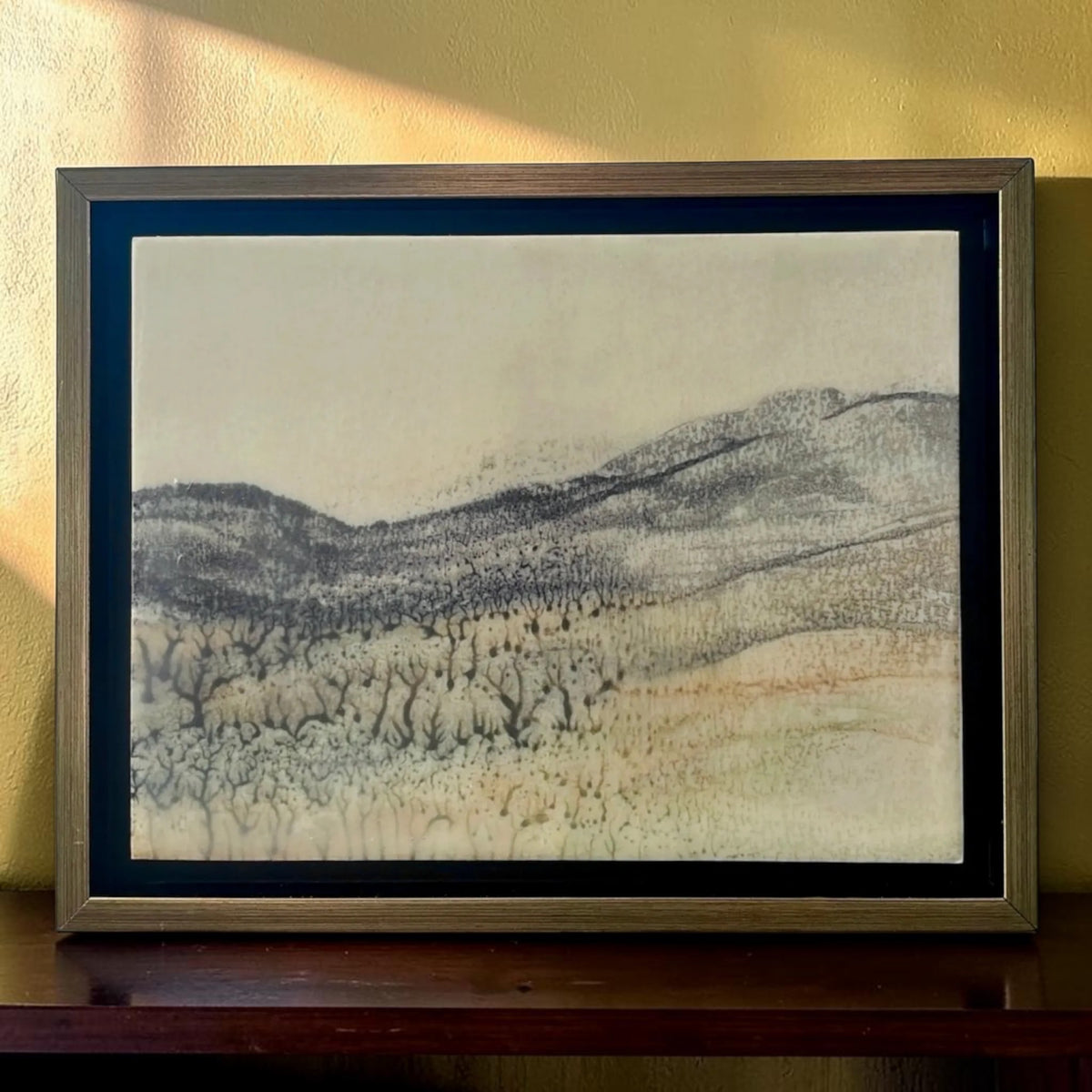 LOST ORCHARD Encaustic Monotype
