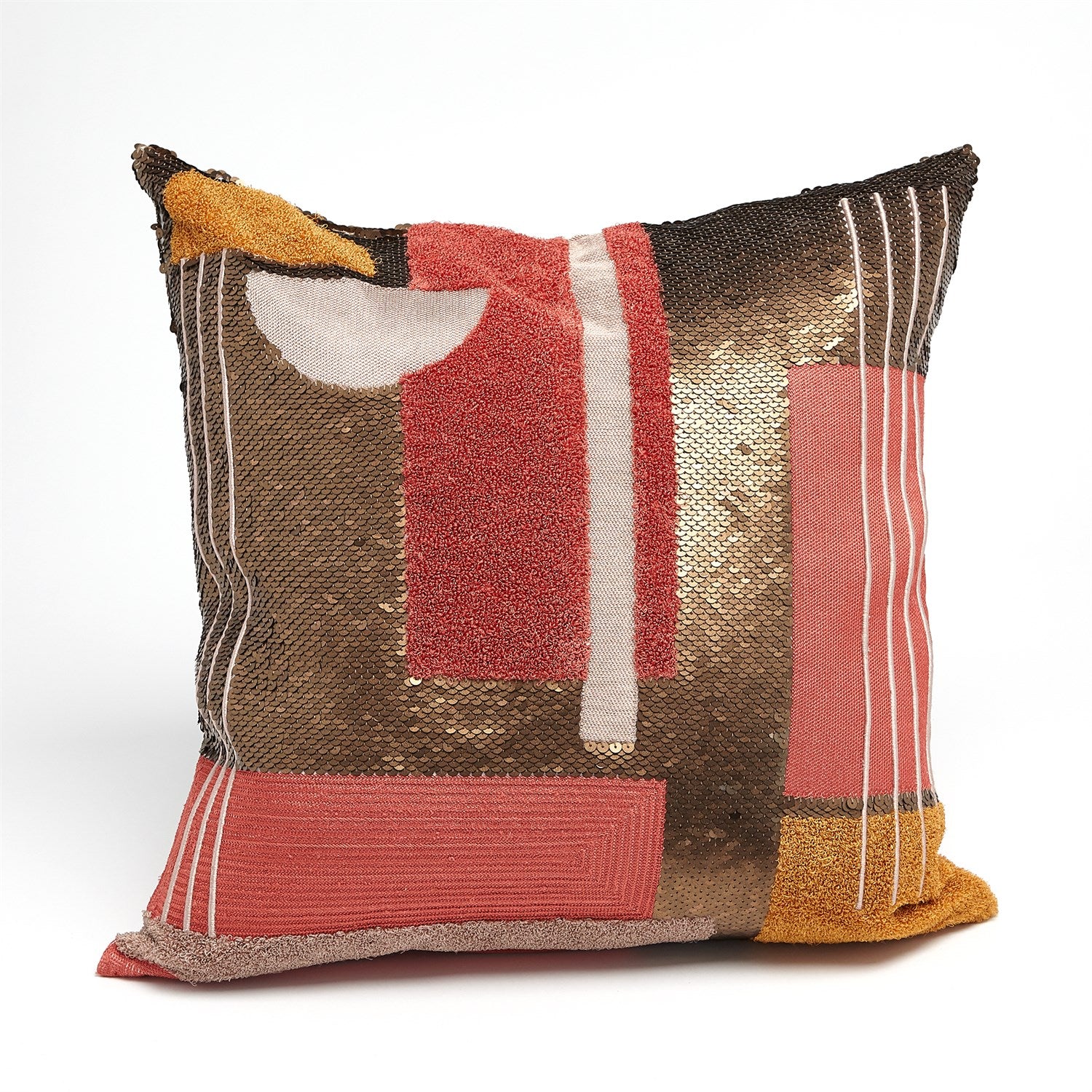 Modernist Pillow with Sequin Accents